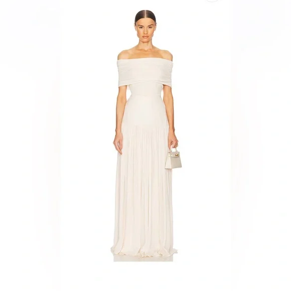 NWT HELSA Makenzie Off Shoulder Sweater in Vanilla, size S - Picture 4 of 8